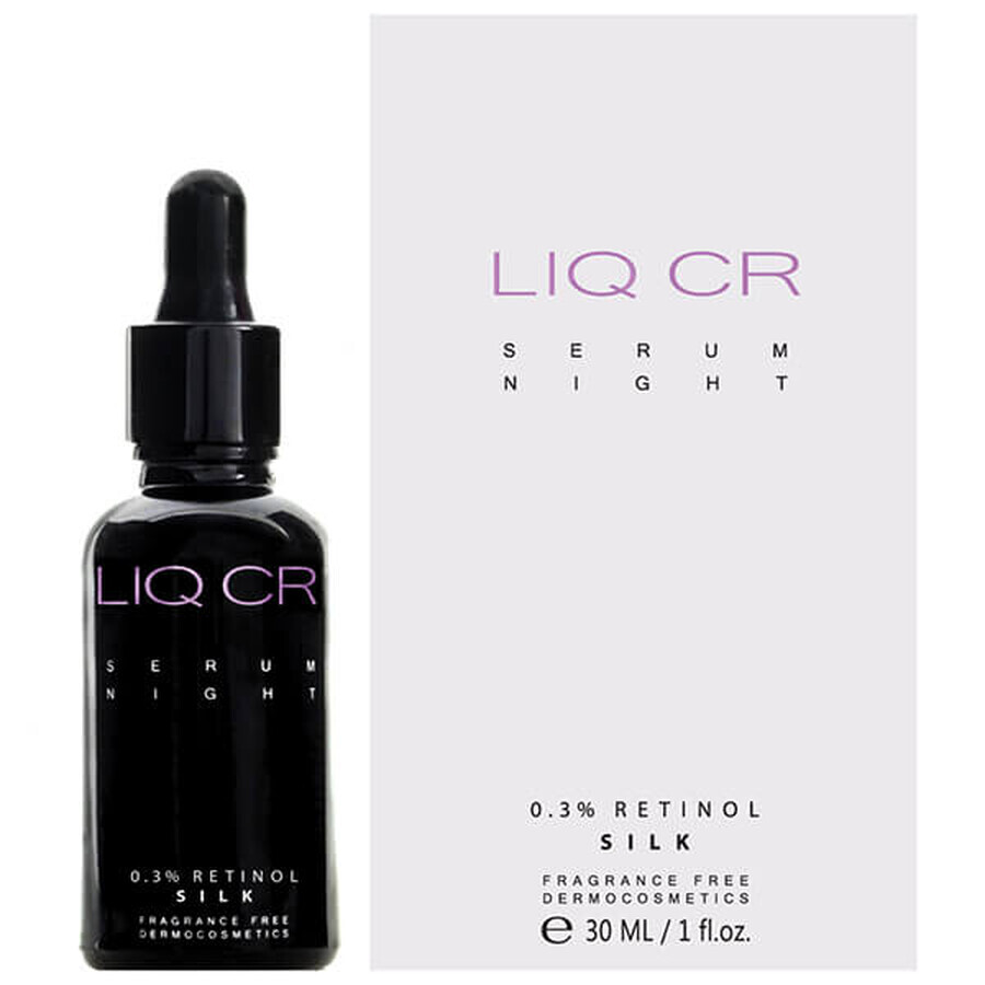 Nachtpflege Serum mit 0.3% Retinol und Seide 30ml