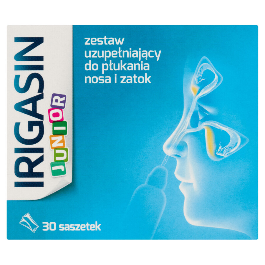 Irigasin Junior, Ergänzungsset zur Nasen- und Nebenhöhlenspülung, 30 Beutel