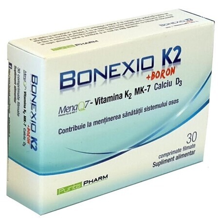 Bonexio K2 + Bor für den Knochenaufbau, 30 Tabletten, Health Advisors