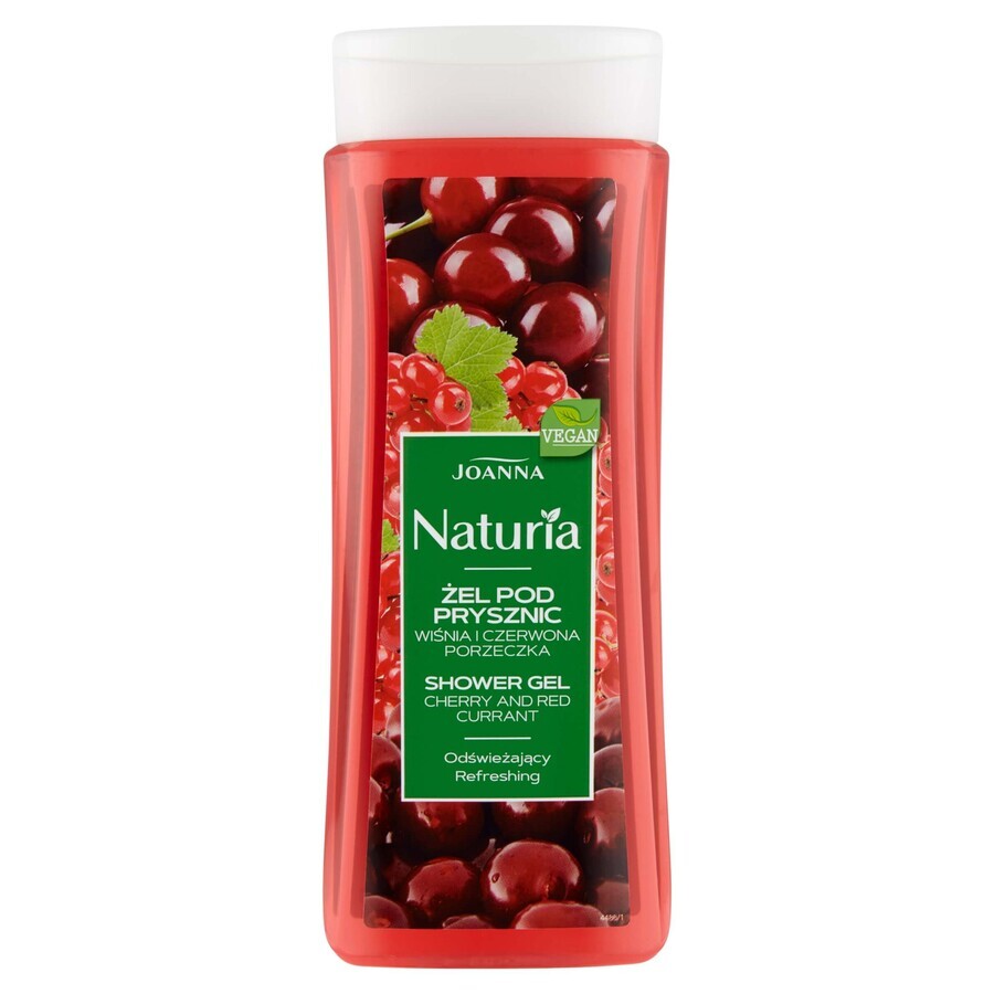 Joanna Naturia, gel doccia, ciliegia e ribes nero, 300 ml