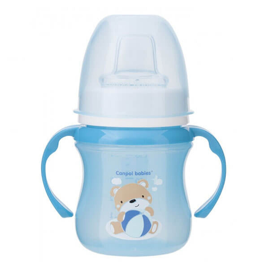 Lerntasse für Kleinkinder - EasyStart Becher für süßen Spaß (Blau, 120ml)