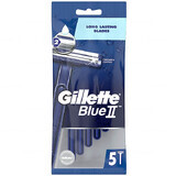 Gillette Blue II, disposable razors, 5 pieces