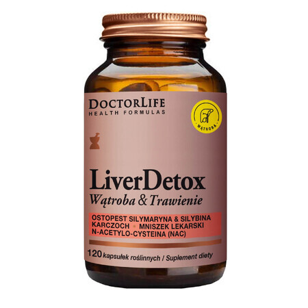 Dottor Vita Detox Epatico - Protezione del Fegato, 120 Capsule