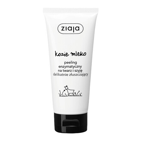 Ziaja Goat Milk, Exfoliant enzimatic pentru față, 75 ml