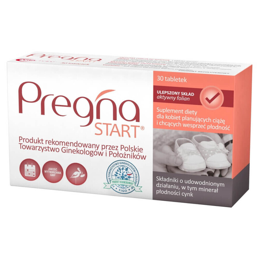 Pregna Start, voor vrouwen die een zwangerschap plannen, 30 tabletten