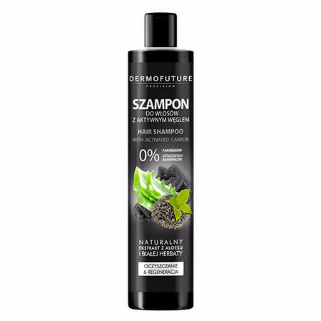 DermoFuture, Haarshampoo mit Aktivkohle, 250 ml