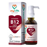 Vitamin B12 Tropfen, 30 ml - Hochkonzentrierte Nahrungsergänzung, Vegan, made in Germany. Boost für Energie  amp; Immunsystem.