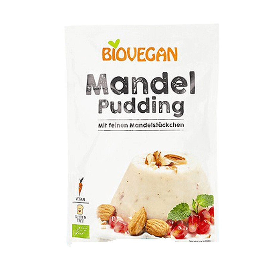 Budinca Bio de migdale, 49 g, Biovegan