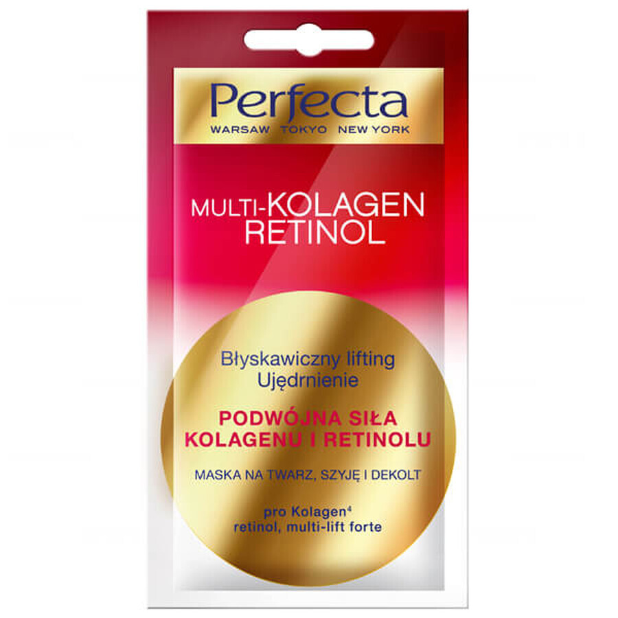 Perfekte Multi-Kollagen Retinol Gesichts-, Hals- und Dekolletémaske, 8ml