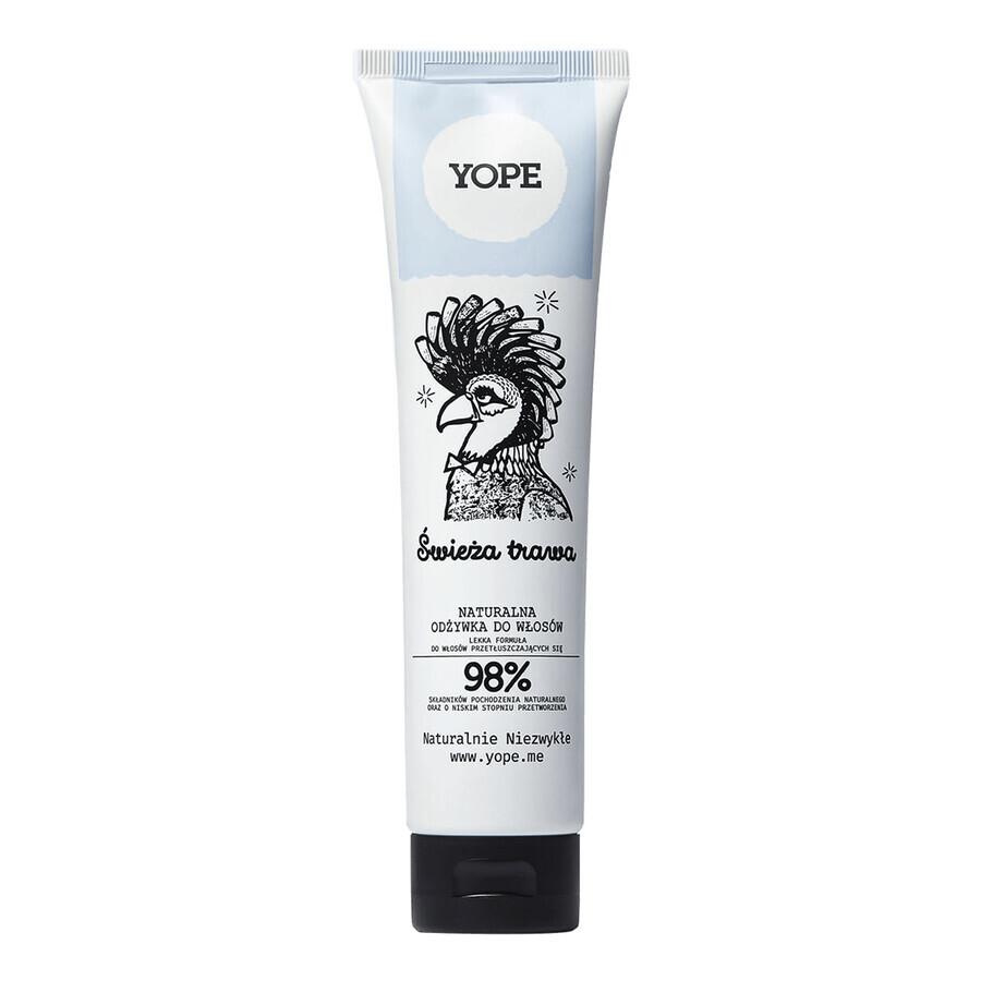 Yope Fresh Grass, balsam natural pentru păr gras, 170 ml