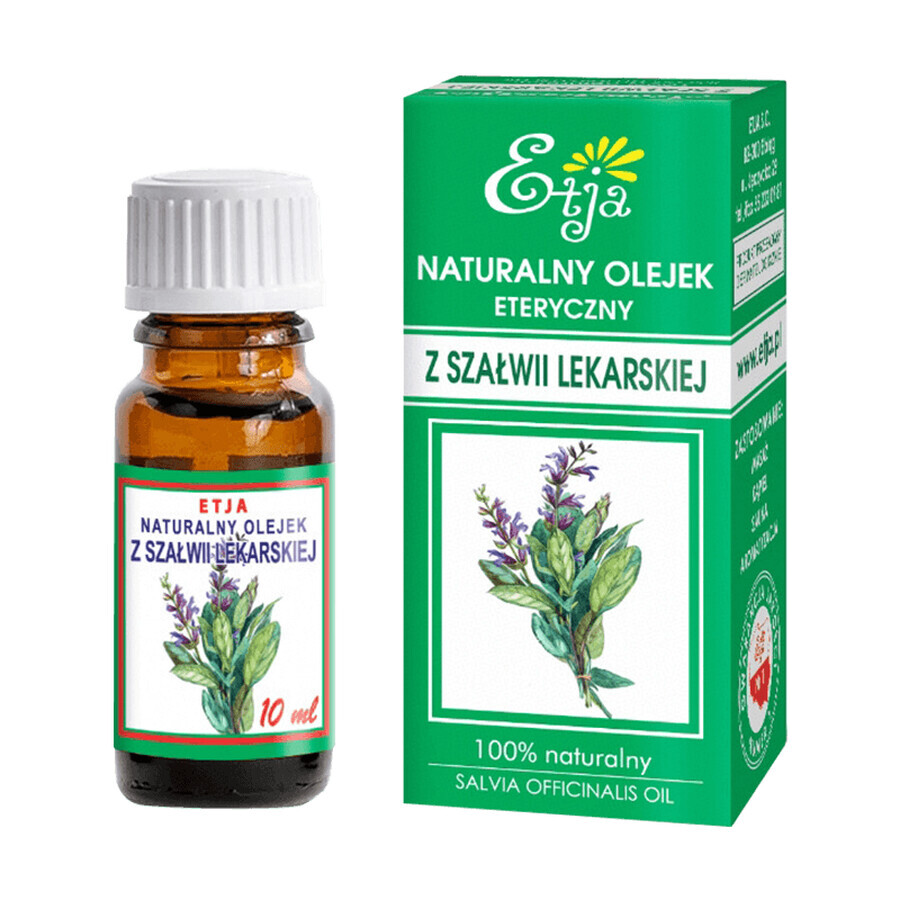 Etja Natural Sage ätherisches Öl 10 ml - Langes Haltbarkeitsdatum!