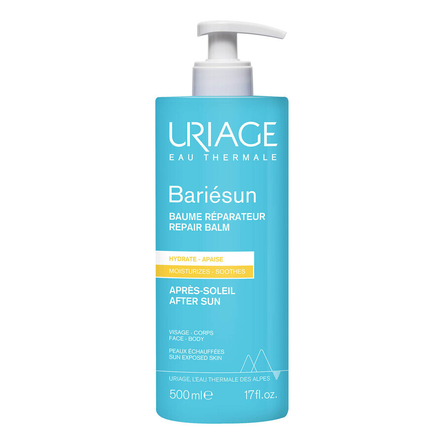 Uriage Bariesun, regenererende after-sun balsem, 500 ml