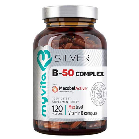 MyVita Silver B-50 complex, 120 capsule vegetale