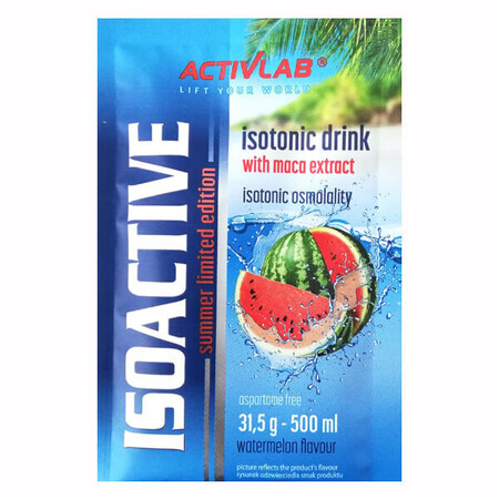 Activlab Isoactive, isotonic drink concentrate, watermelon flavor, 1 sachet