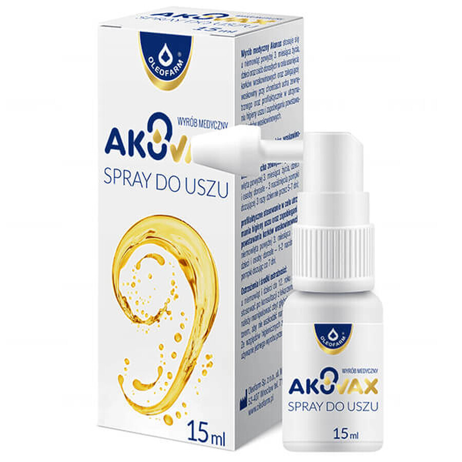 Akuvax, Ohrenspray, 15 ml