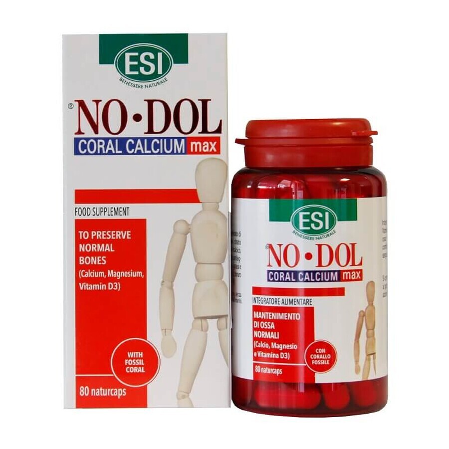 Calciu coral max No-Dol, 80 capsule, Esi Spa