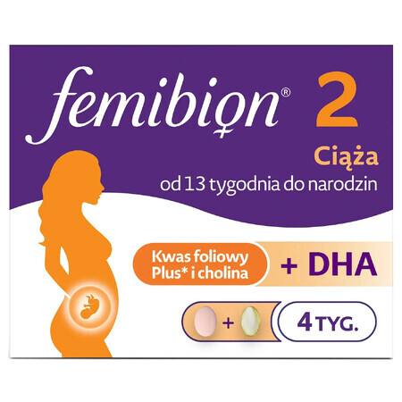 Femibion 2 Schwangerschaft, 28 Tabletten + 28 Kapseln