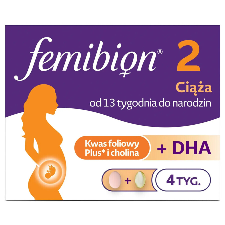 Femibion 2 Schwangerschaft, 28 Tabletten + 28 Kapseln