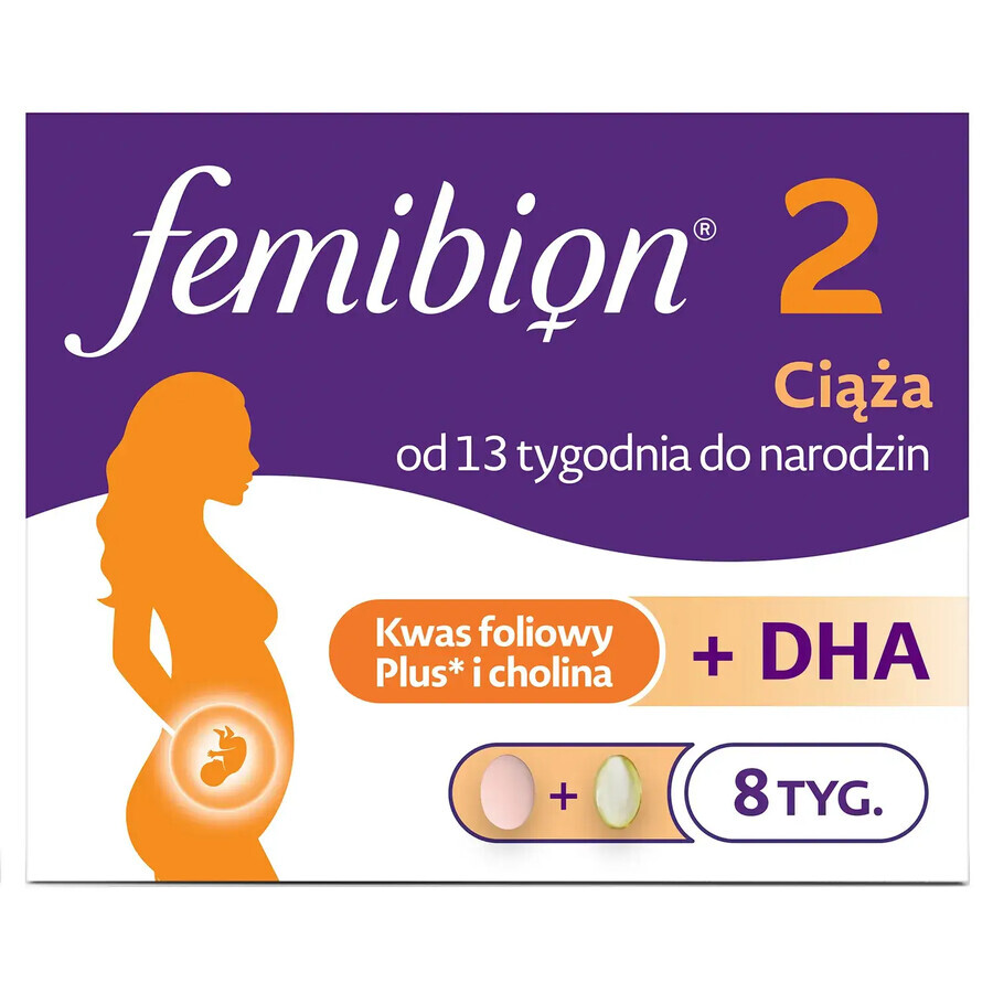 Schwangerschaftsmultivitamin Femibion 2, 112 Tabletten und Kapseln