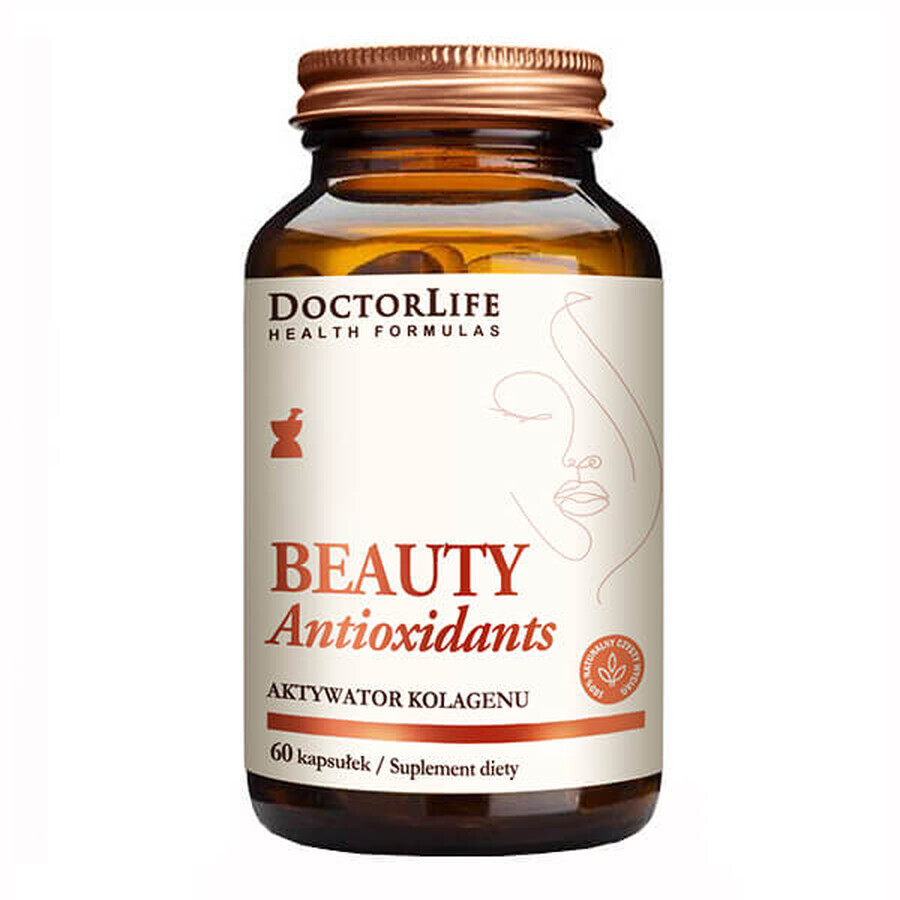 Doctor Life, antioxidanți de frumusețe, activator de colagen, 60 capsule