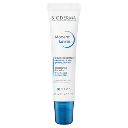 Bioderma Atoderm Levres Baume, lip balm, dry and chapped skin, 15 ml