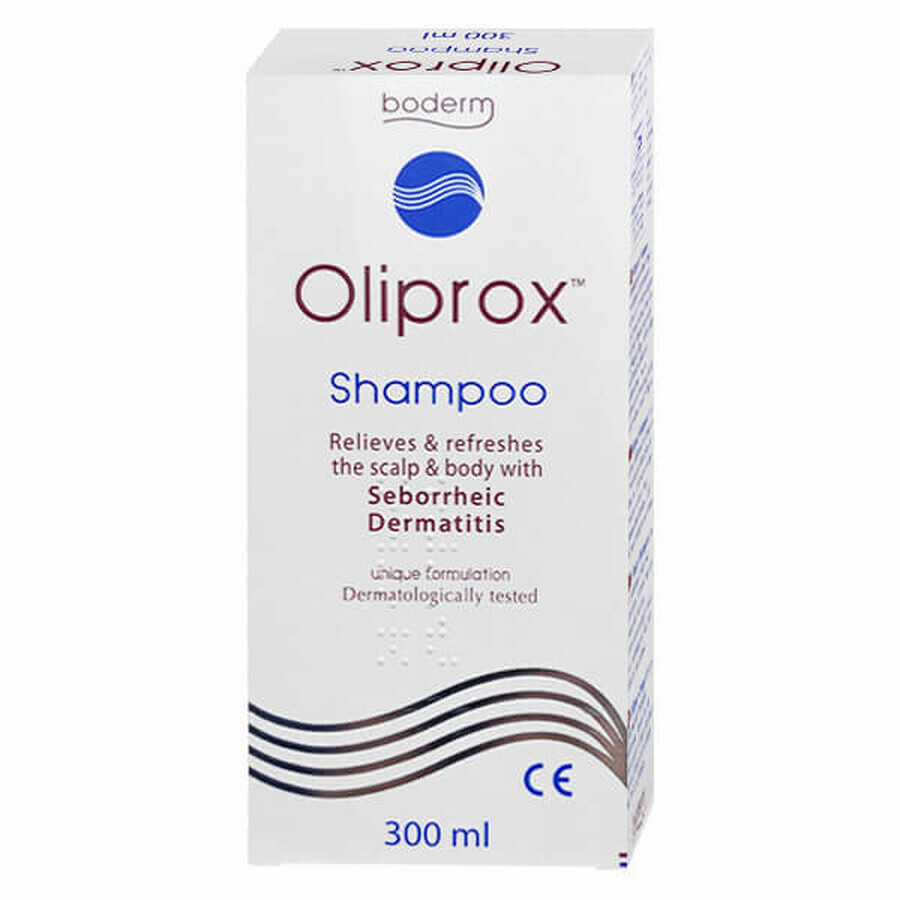 Oliprox, champú para la dermatitis seborreica del cuero cabelludo y del cuerpo, 300 ml