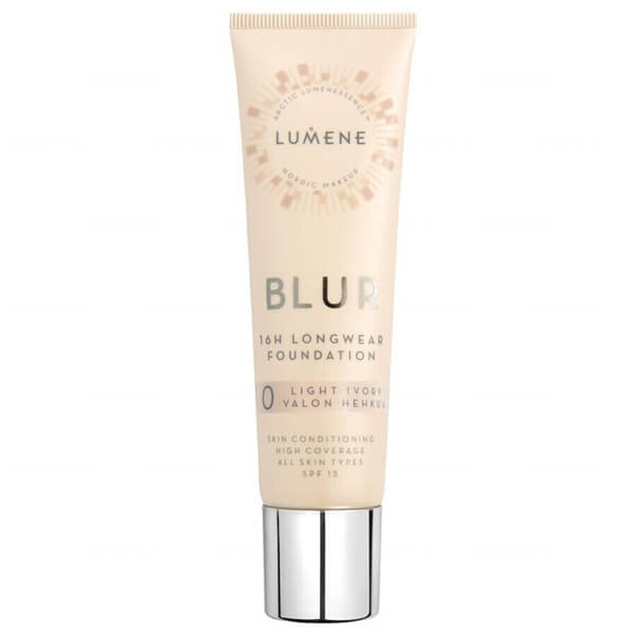 Lumene Blur 16h SPF15 Glättende Gesichtsgrundierung Light Ivory, 30ml