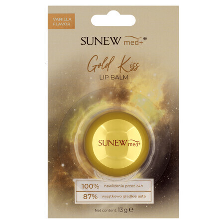 SunewMed+ Gold Kiss, balsam de buze, vanilie, 13 g