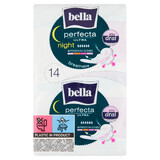 Bella Perfecta Ultra, SilkyDrai Damenbinden mit Flügeln, extra lang, Night, 14 Stück