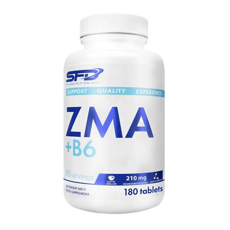 SFD ZMA + B6, 180 comprimate