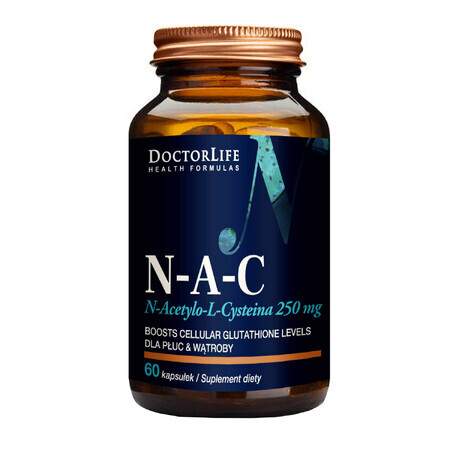 Doctor Life NAC, N-Acetylcystein 250 mg, 60 Kapseln