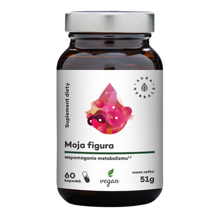 Aura Herbals, My Figure, suport pentru metabolism, 60 capsule vegane