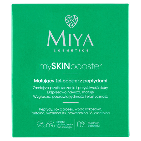 Miya mySKINbooster, gel de întărire matifiant cu peptide, 50 ml