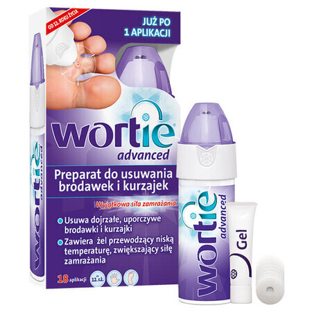 Wortie Advanced, Präparat zur Entfernung von Warzen und Warzen, 50 ml