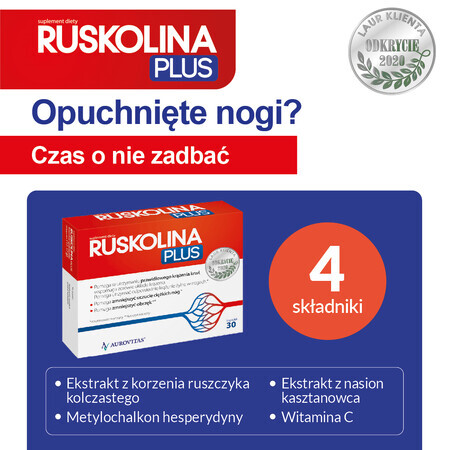 Ruskolina Plus Nahrungsergänzungsmittel, 30 Kapseln