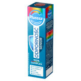 Plusssz 100% Immunity Senior Complex, sabor rosa silvestre, 20 comprimidos efervescentes