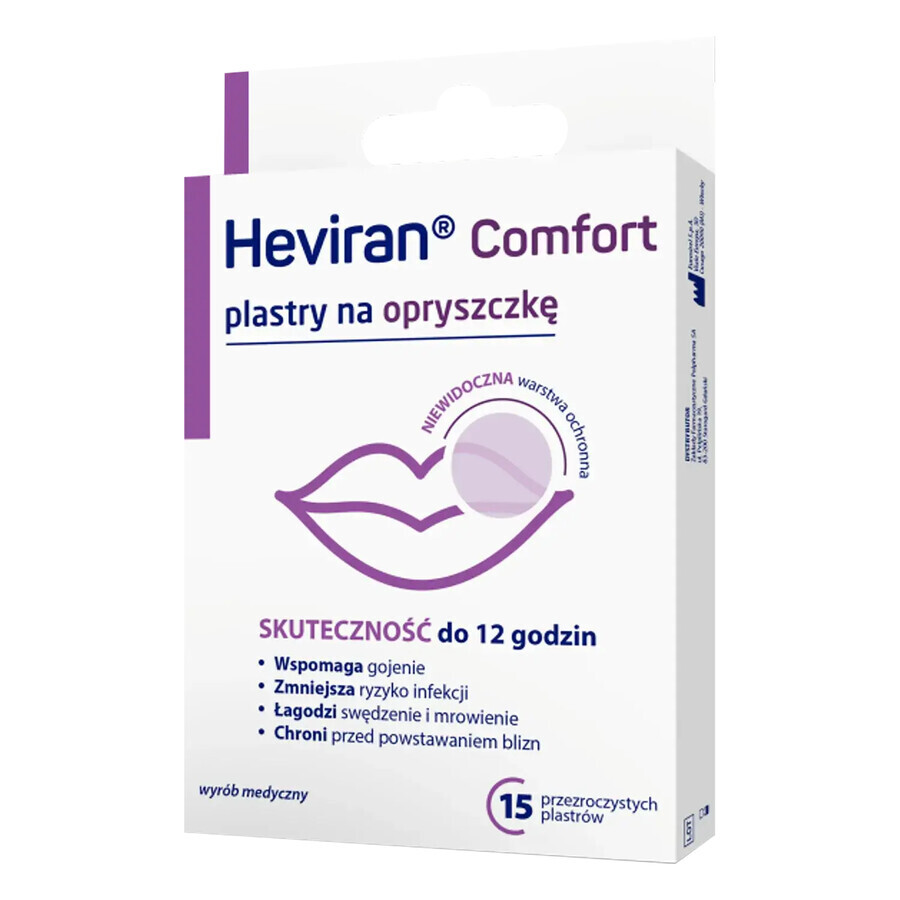 Heviran Comfort, Herpespflaster, 15 Stück