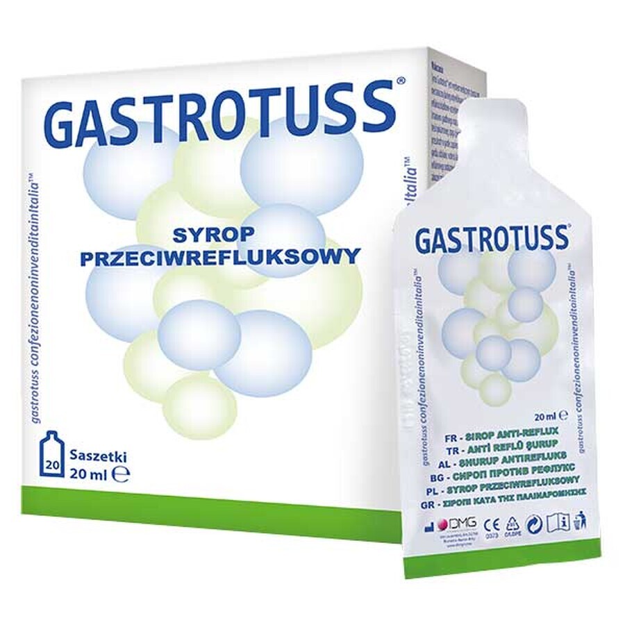 Gastrotuss, Anti-Reflux-Sirup, 20 ml x 20 Beutel