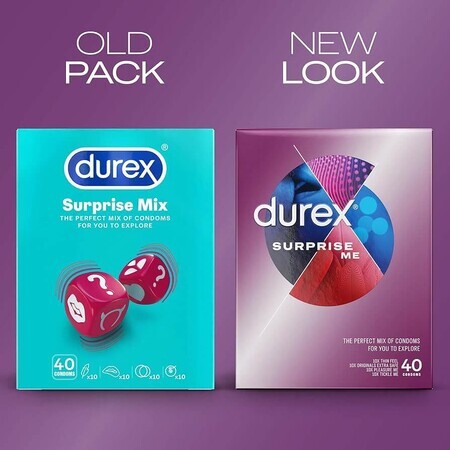 Durex Überraschung Mix Kondome, 40 Stück