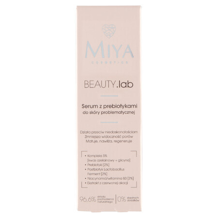 Miya BEAUTY.lab, serum with prebiotics for problem skin, 30 ml