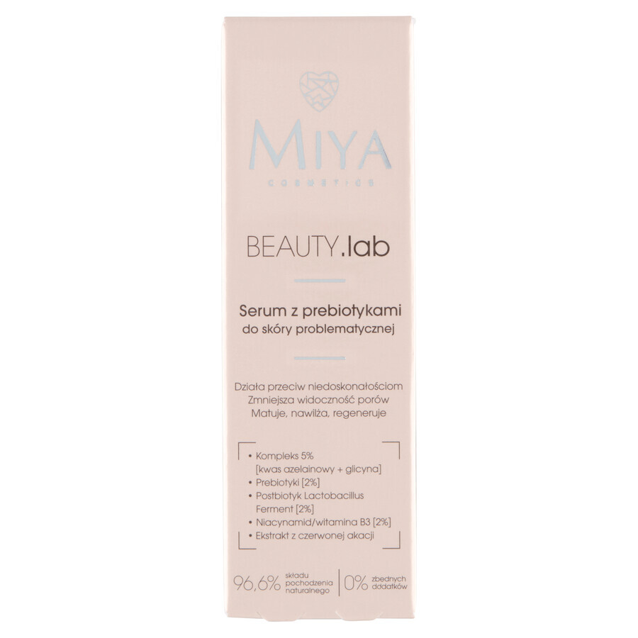 Miya BEAUTY.lab, serum with prebiotics for problem skin, 30 ml