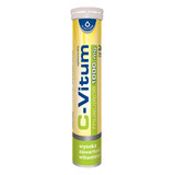 C-Vitum, vitamina C 1000 mg, 24 comprimidos efervescentes