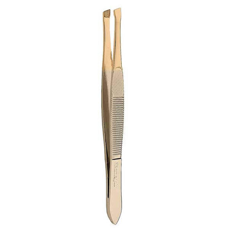 Donegal, oblique tweezers, gold