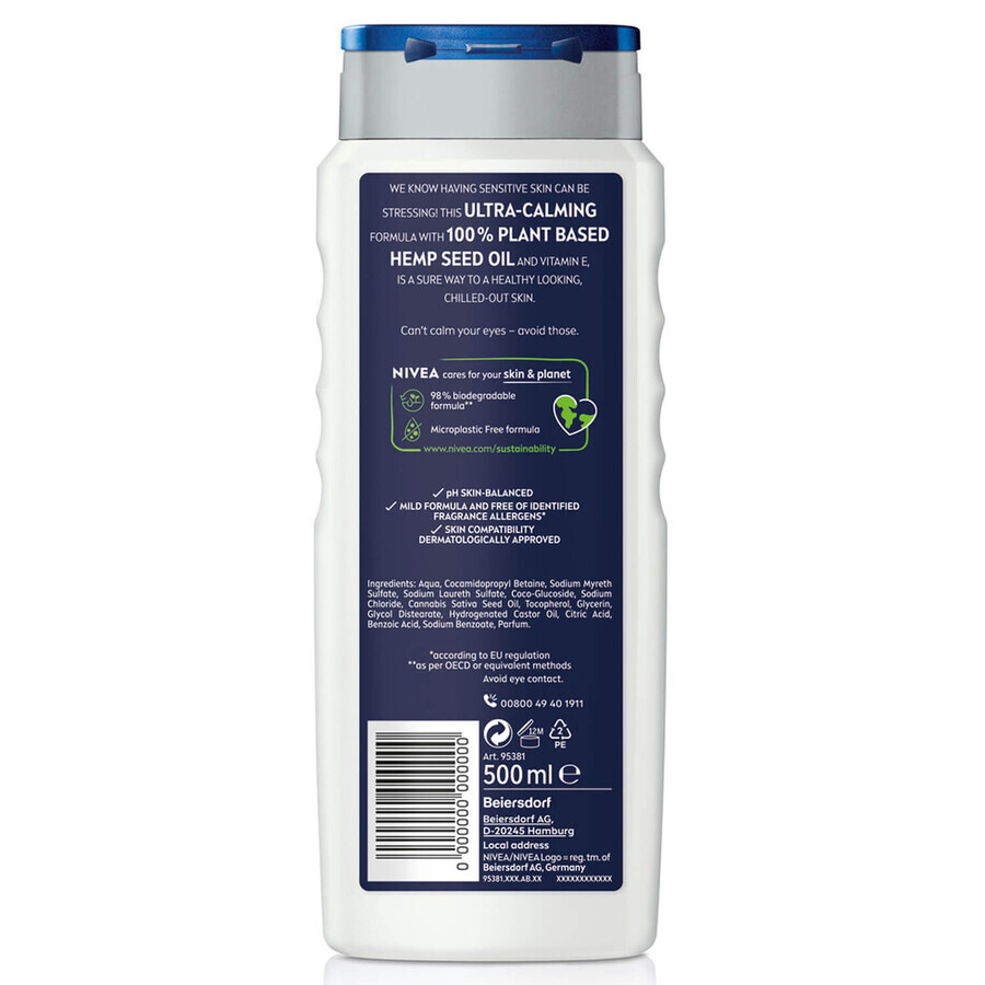 Nivea Männer Sensitive Pro Ultra-Beruhigendes Duschgel, 500ml