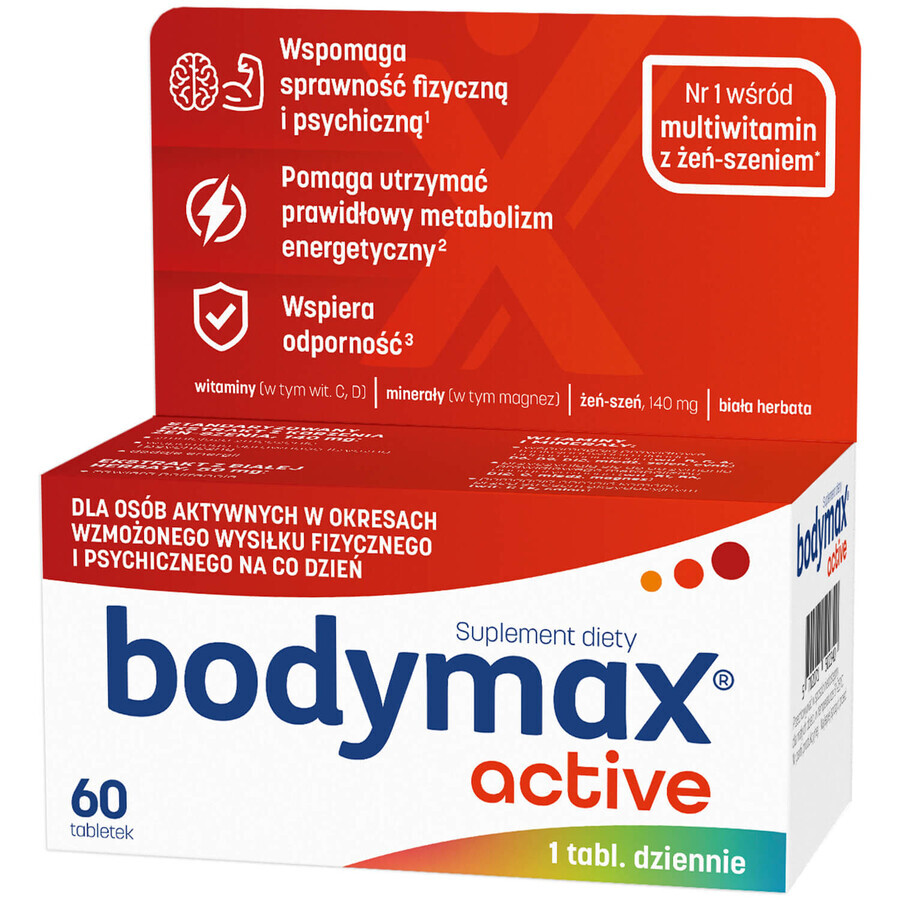 Bodymax Active, 60 comprimidos