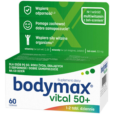 Bodymax Vital 50+, 60 compresse