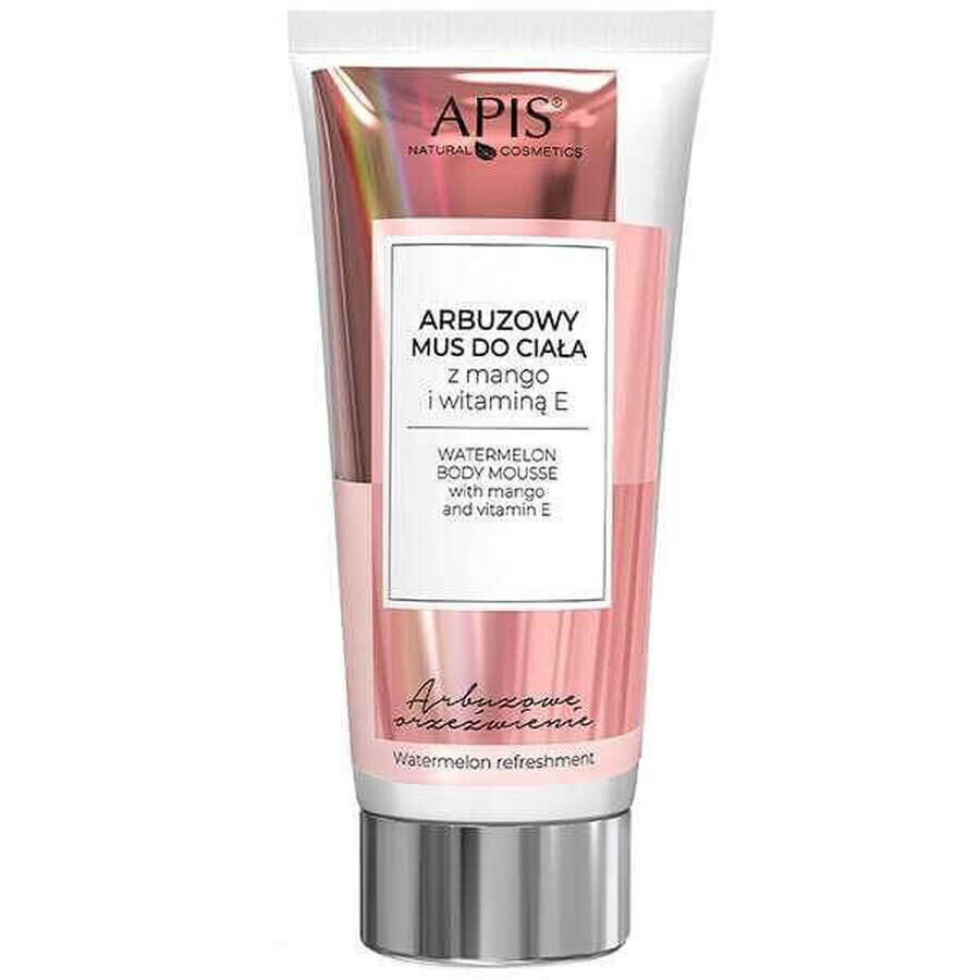 Apis Watermelon Refreshment, Mousse de corp cu pepene verde, mango și vitamina E, 200 ml