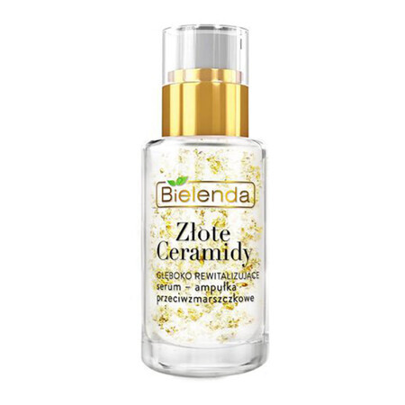 Bielenda Golden Ceramides, deeply revitalizing anti-wrinkle serum ampoule, mature and sensitive skin, 15 ml