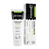 Nordics Ultra White Organic Toothpaste, Carbon + Mint, Fluoride Free, 75ml