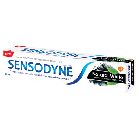 Sensodyne Natural White, whitening tandpasta met actieve kool, 75 ml